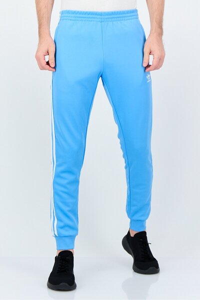 adidas Men Sportswear Fit Brand Logo Training Track Pants, Blue