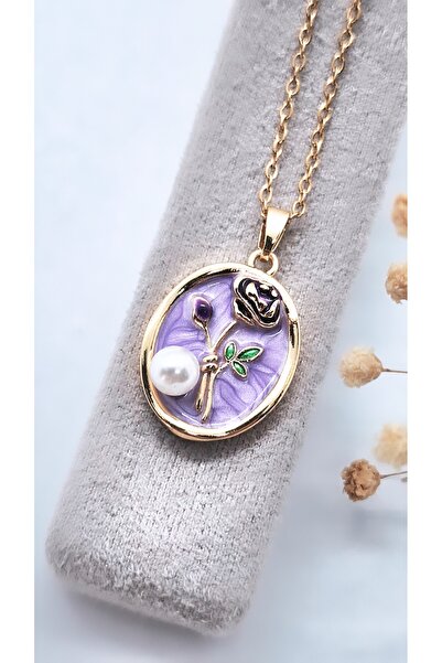 Serenity قلادة فنية من الفولاذ المطلي بالمينا الملونة02