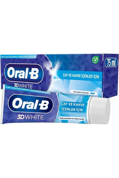 Oral-B 3D WHITE Çay ve Kahve İçenler İçin Diş Macunu 75 ml