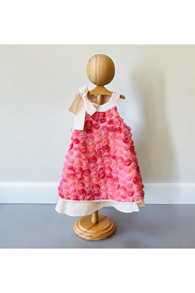 Nipperland Kız Çocuk Yaz Elbisesi | Kız çocuk Güllü elbise | Kız Çocuk Pembe ...