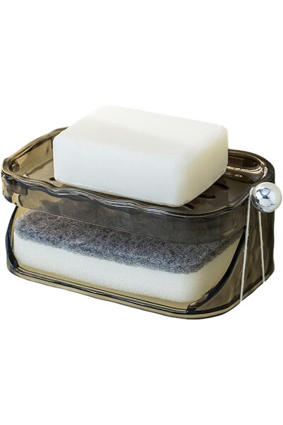 Flippy Double Soap Dish, Flippy, 2 Layers, Installation Without Drilling, Han...