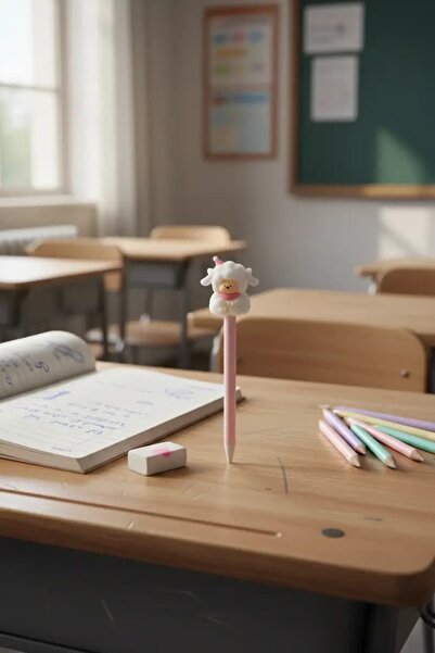 Miniso Mini Family Serisi Cici Figür Jel Kalem (0.5 mm, Siyah)