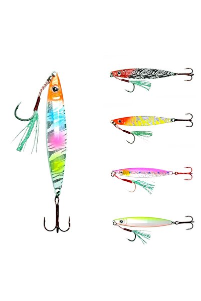 SF Jig Sardin 20gr - 60mm - 5 Adet Jig Set- Levrek, Palamut, Lüfer, Çinekop, ...
