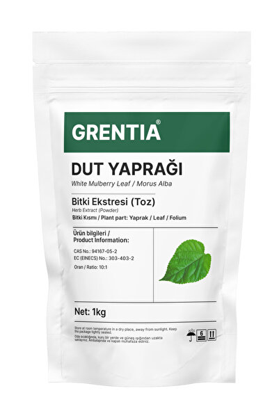 Grentia DUT YAPRAĞI Toz Ekstresi / Toz Ekstraktı 1 kg - White mulberry leaf