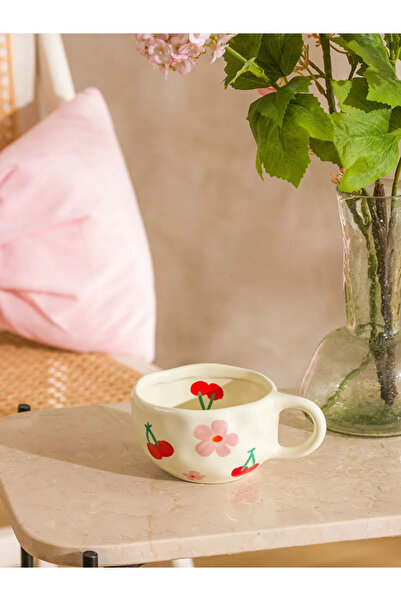 LC Waikiki Lcw Home Mixed Flower Printed Ceramic Mug 250 ml