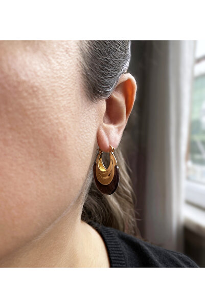 GOX Drop Shaped Hoop Earrings