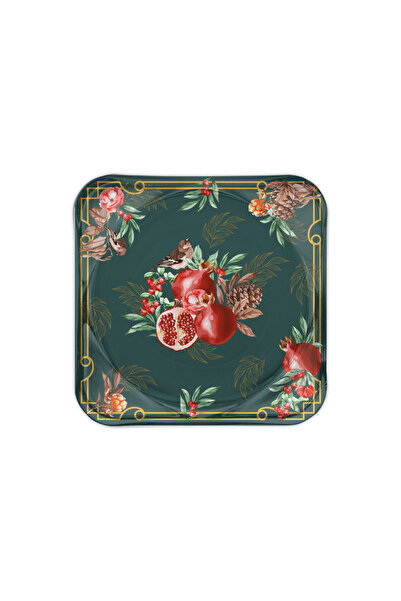 Sivella طقم من قطعتين من حاملات الأكواب الزجاجية وصحن الشموع باللون الأخضر ال...