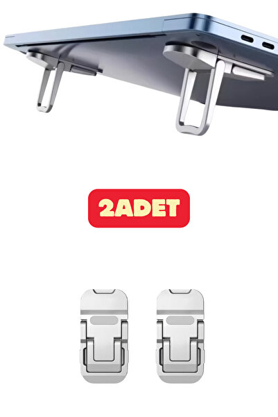 Vekorr 2-Stage Adjustable Laptop Stand Riser with Non-Slip Pads, 2 Pieces, Er...