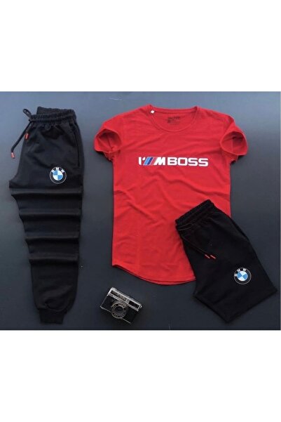 FS CABİN مجموعة صيفية جديدة من 3 قطع: تي شيرت وبنطلون رياضي وشورت