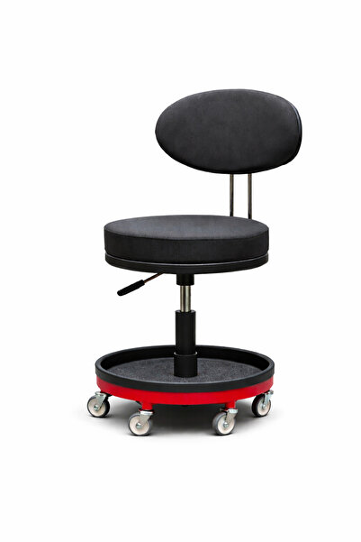 MSM Garage Tr Sırt Destekli Otur-Tak Tamirci Sandalyesi,Tamirci Taburesi, Göç...