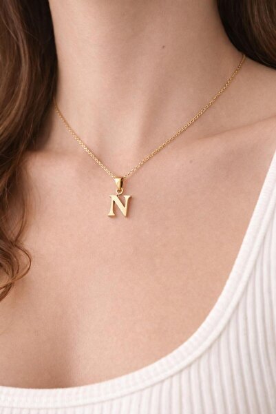 ZRN AKSESUAR XUPING TTM N HARFİ KOLYE UCU 14 K RENK TÜM KOLYELERİNİZLE KULLAN...