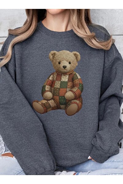 Jose Clothing Teddy Bear Printed Organic Cotton Sweatshirt
