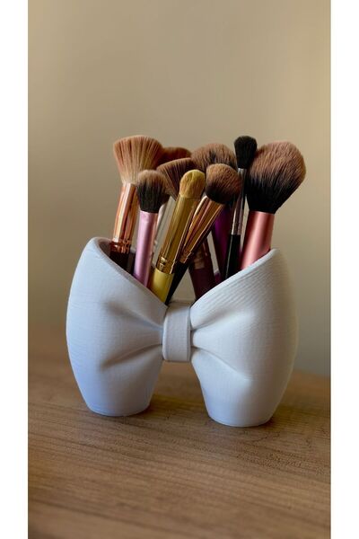 bycaeldesign Kurdele Kalemlik / Makyaj Fırçalığı / Organizer / Dekoratif Ürün