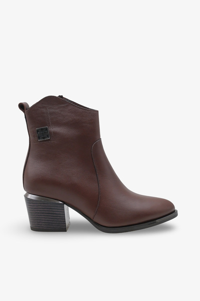 İNNABUTİKK Veronika Kadın Topuklu Bot - Kahve