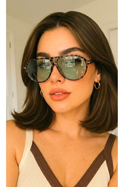 PİYESBOUTİQUE Unisex Women's Men's Uv400 Protected Framed Pilot Sunglasses wi...