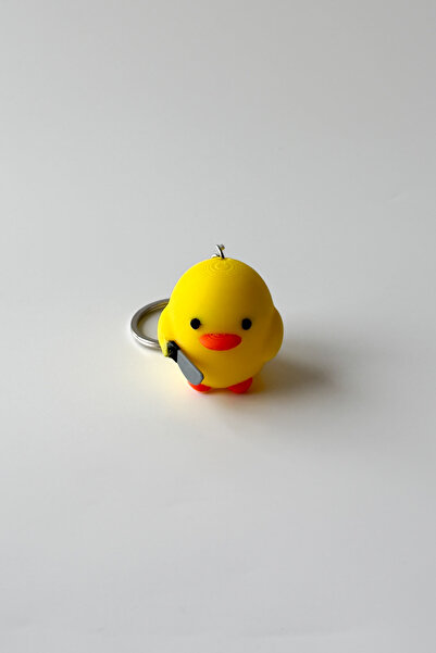 sin istanbul Katil Civciv Silver Chain Keychain