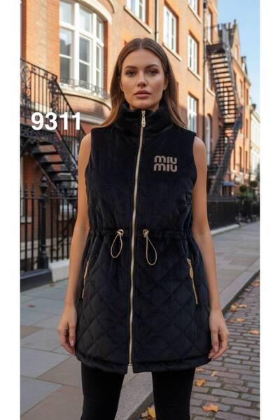 RED WOMAN FASHİON Gathered Waist Vest