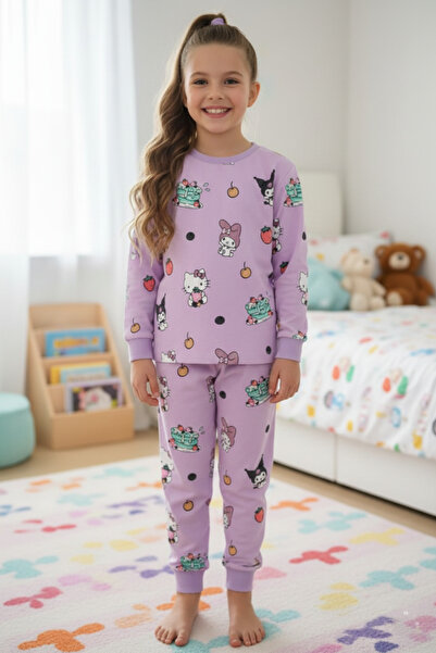 bunny hopp Детски пижамен комплект с мотиви 100% памук Сезонен велосипеден вр...