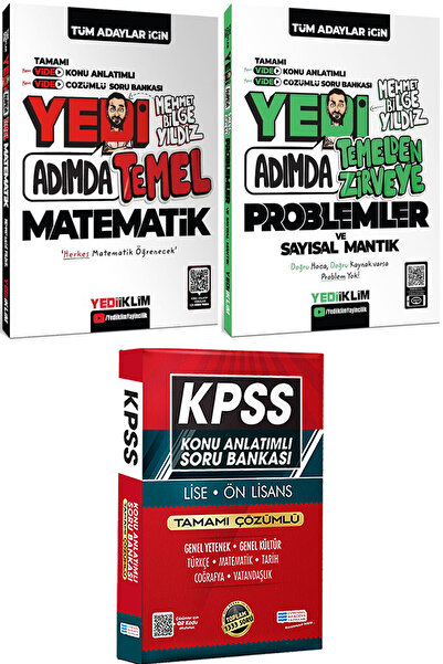 Yediiklim Yayınları Yedi Adımda Temel Matematik Temelden Zirveye Problemler -...