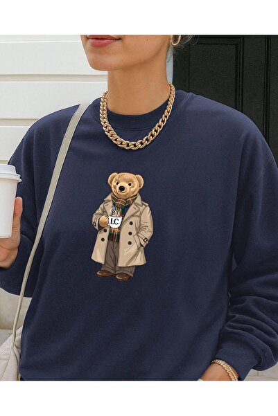 Jose Clothing Teddy Bear Printed Organic Cotton Sweatshirt