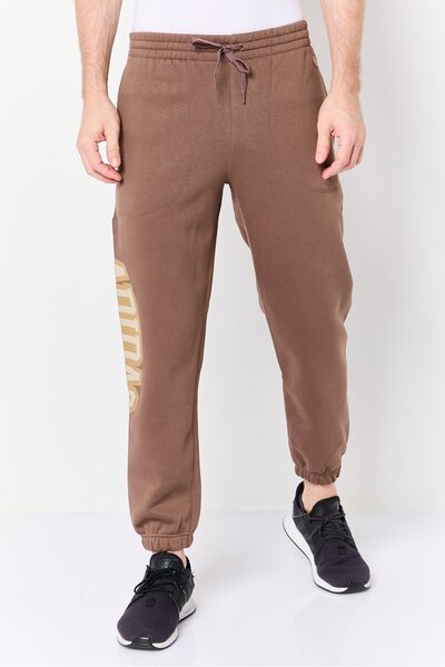 adidas Men Sportswear Fit Outdoor Sweatpants, Brown