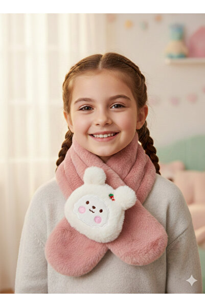 synshop Ursuleț de pluș Kawaii, ursuleț de căpșuni, eșarfă de pluș, guler pen...