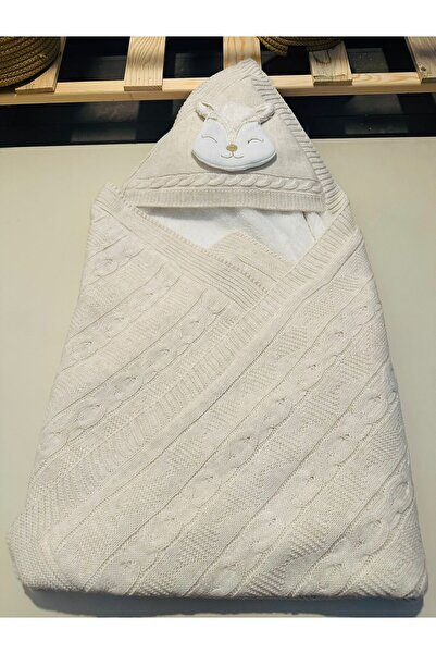 Yesda Bebe Welsoft Astarlı Şapkalı Triko Bebek Battaniyesi Sevimli Figür | Ye...