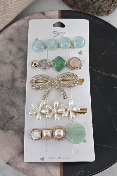 By Zeyna Aksesuar Colorful Mixed Model Set Buckle