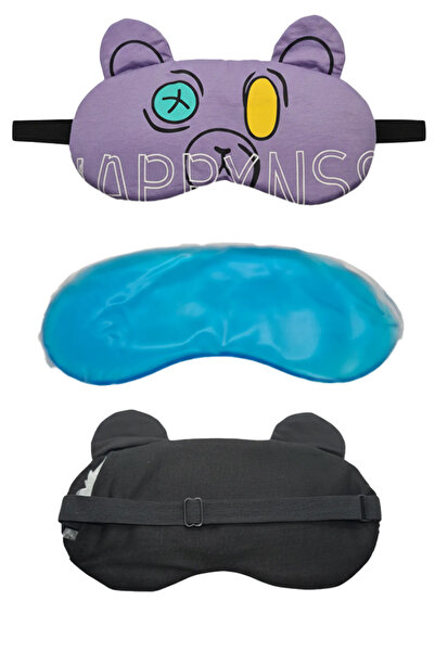 Neesa Soğuk Jelli Kırışıklık Karşıtı Işık Önleyici Unisex Yıkanabilir Uyku Ma...