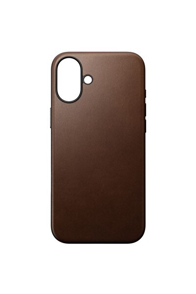 Nomad Leather MagSafe Case for iPhone 16 Plus Brown