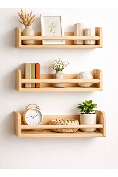 ATAY Wood | ModuLine Dekoratif duvar rafı 3’lü