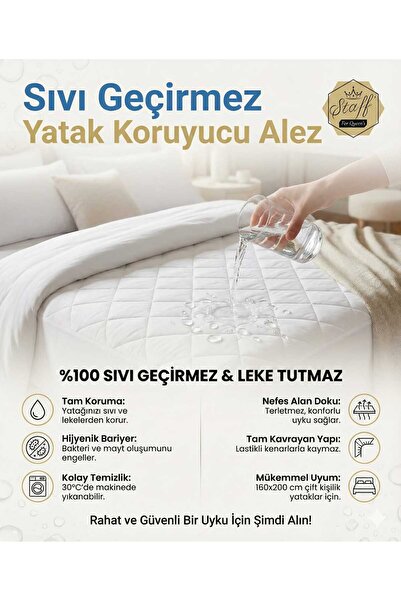 LOVYCO وسادة سرير مبطنة بالقطن ومجهزة بحافة كاملة وواقي سرير مقاوم للسوائل با...