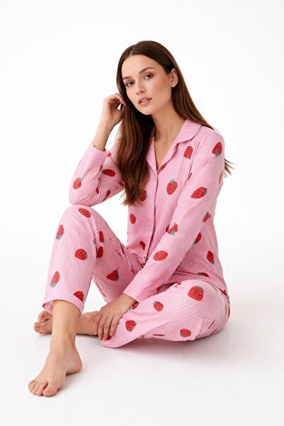 ARN HOMEWEAR γυναικείο σετ πιτζάμες από ύφασμα Milan με σχέδια