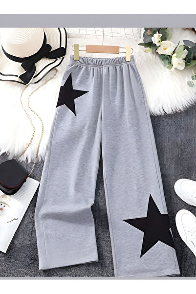 Kids Yıldız Baskılı Cepsiz Kadın Eşofman Yeni