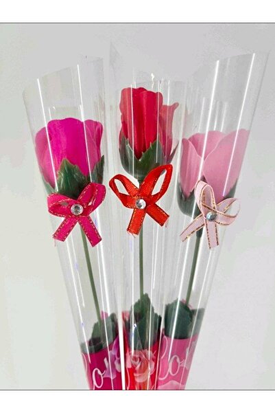 OEM Valentine's Day: Individually wrapped rose 10/set of foam roses, in box