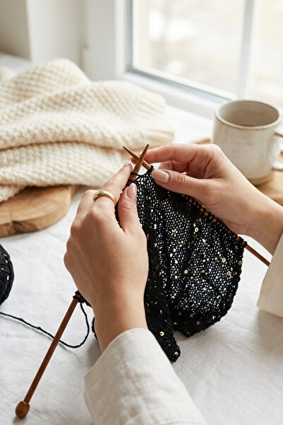 Feza Dior Pullu İnce Örgü İpi (1 Adet) – %75 Pamuk %25 PES, 100 g / 310 m, Şa...