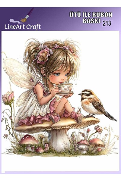 LİNEART Ütü ile Rubon Baskı Transfer No:RB213-30x30cm