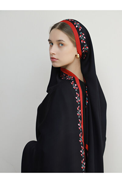 Sadah Amiri Kızılcık Şerbeti Floş Viskon Şal