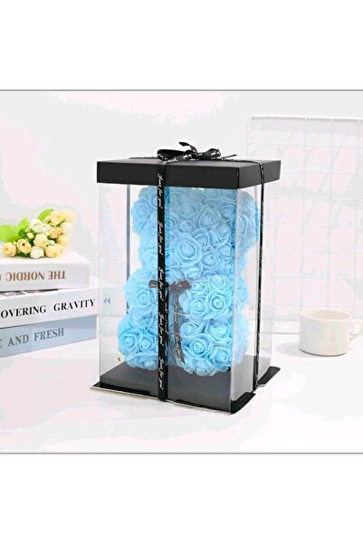 OEM Valentine's Day: Foam rose teddy bear, in box, 25 cm