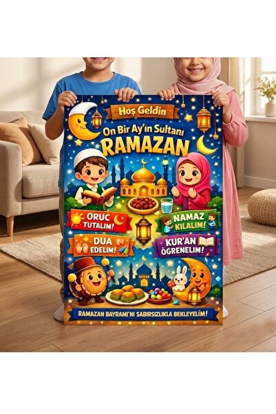 Göktuğ Hediyelik Kurslar ve Okullar İçin Ramazan Afişi (100x75 cm)