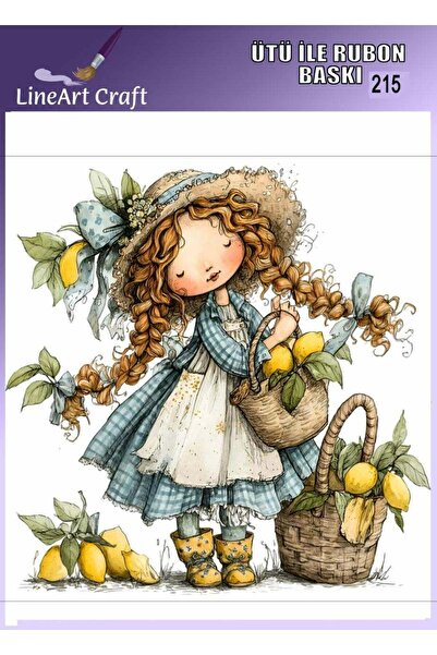 LİNEART Ütü ile Rubon Baskı Transfer No:RB215-30x30cm