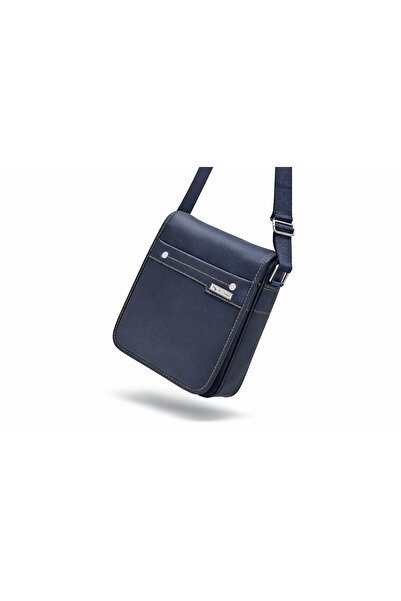 Blue Burry Men’s PU Leather Crossbody Bag | Small Shoulder & Travel/Crossbody...