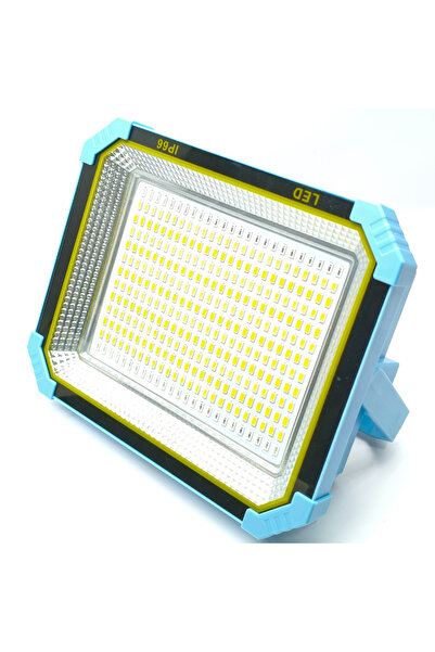 farissu Güneş Enerjili LED Projektör ve El Feneri – 5 Işık Modlu, Powerbank Ö...