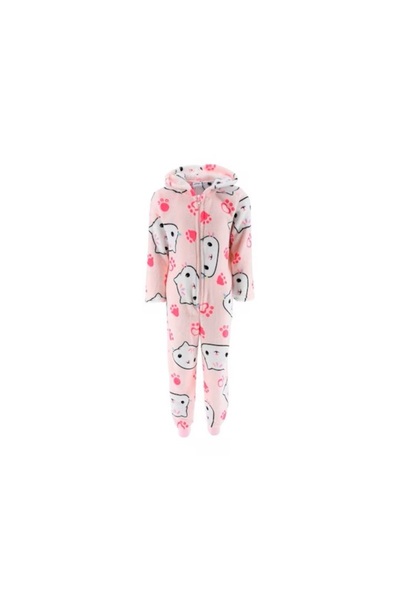 Gabby's Dollhouse Coral fleece pajamas, full zip