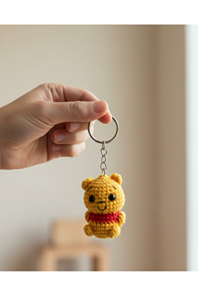 LUXIC CORE Handmade Amigurumi Teddy Bear Keychain |   Bag & Car Ornament |   ...