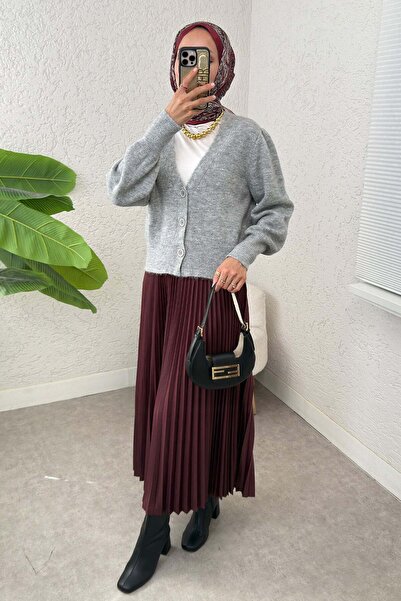 DPARİS Buttoned Knitwear Cardigan Gray