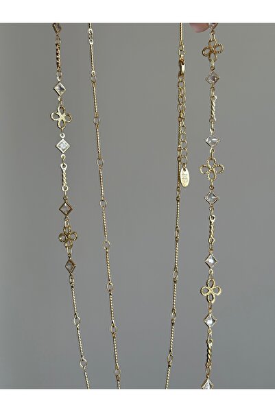 VİP AKSESUARRR KADIN DOLAMALI ÇOKLU GÖRÜNÜM KOMBİN ZİNCİR KOLYE