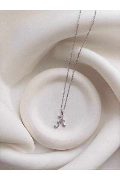 Minne Jewelry-Accessory Çelik Zincir Kolye - Harfli Kolye - Kişiye Özel Baş H...