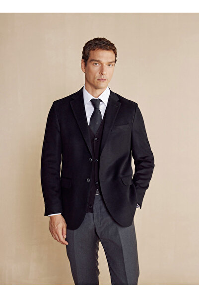 BROOKS BROTHERS Slim Fit Siyah Erkek Ceket BBFW25MBL018