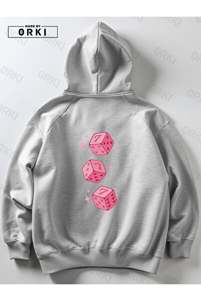 EFFRENATU Γυναικείο φούτερ με κουκούλα σε γκρι χρώμα, με χαριτωμένο σχέδιο κα...